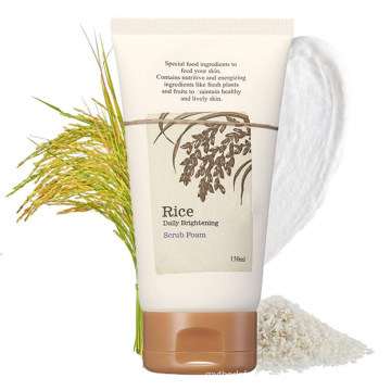 Natural Organic Formula Hautpeeling-Reis Daily Brightening Peeling Foam Cleanser